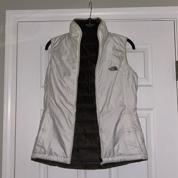 The North Face Women's White & Brown Vest reversable  (like new) - Picture 2 of 6